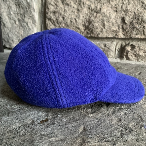 Baby GAP Fleece Blue Ball Cap Hat size M 6–12 Mo. Fall Winter Spring Baby Unisex - Picture 7 of 12